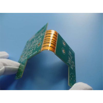 Multilayer flexible PCBs 4 layer Rigid-flex PCBs with 1.6mm Fr4 &0.2mm Polyimide PCBs