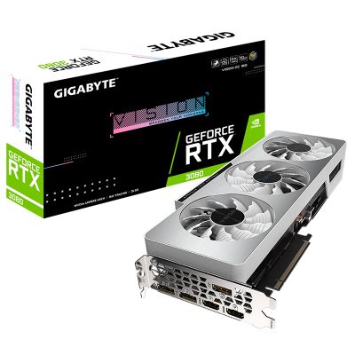 GIGABYTE NVIDIA RTX 3080 VISION OC 10G GAMING GRAPHICS CARD WITH GDDR6X MEMORY SUPPORT VIDEO EDITING