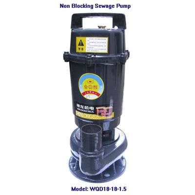 Electric Non-blocking Sewage Pump-WQD18-18-1.5
