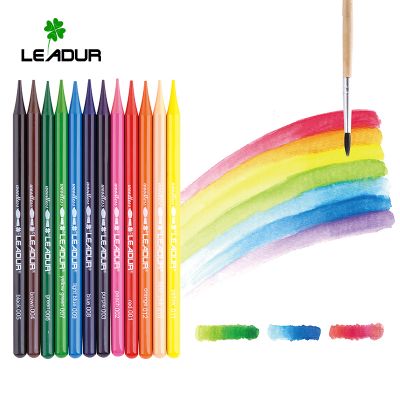 Woodless Color Pencils Kids Eco Round Paper Colored Pencils 12 Set Grease Pencil