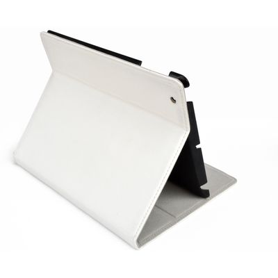 Ipad leather covers for ipad 2/3/4 with white color