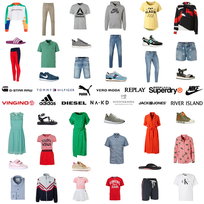 MIX Stock - Name Brand Clothing & Footwear from Europe. Authentic, 100% New