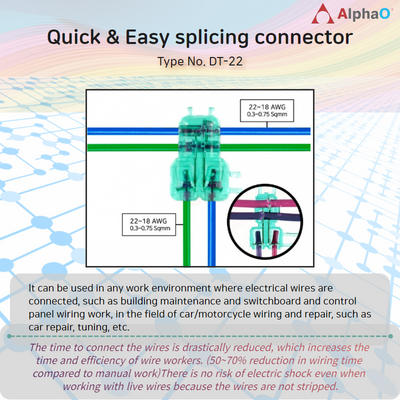 Quick & Easy splicing connector(DT-22)