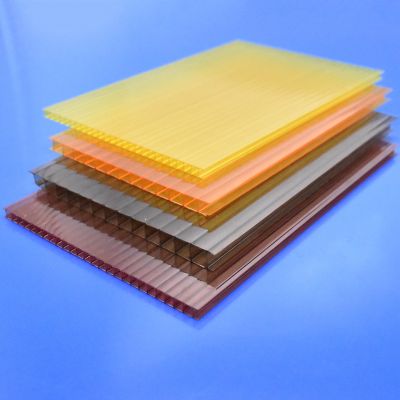 High impact strength Polycarbonate hollow sheet twin-wall plastic sheet greenhouse building material
