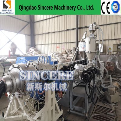 hdpe pe pp pvc water cable conduct pipe extrusion production machine line