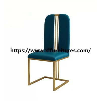 modern colorful luxury fabric dining chair