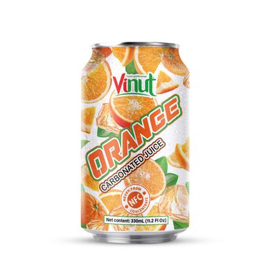 330ml VINUT Orange Juice Carbonated Vietnam Suppliers Manufacturers Fruit Juice Carbonated Drink