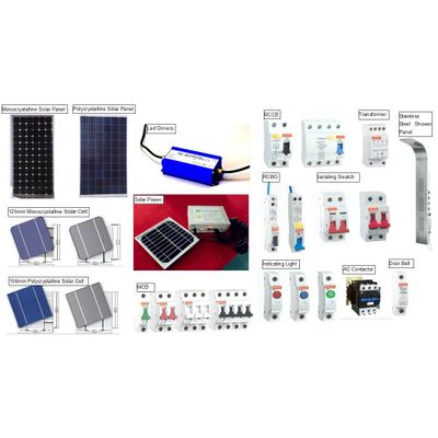 Solar Panel/Led Driver/Solar Power /Isolating Swatch/RCBO/RCCB/MCB/AC