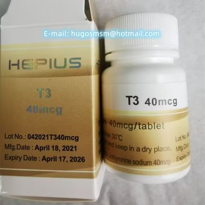 T3 (Liothyronine Sodium) ( 40mcg/tablet ,100 tablets/bottle ) Tablets