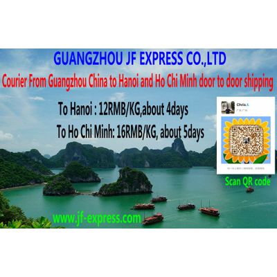 Offer courier service from Guangzhou China to Hanoi ,Ho Chi Minh in Vietnam