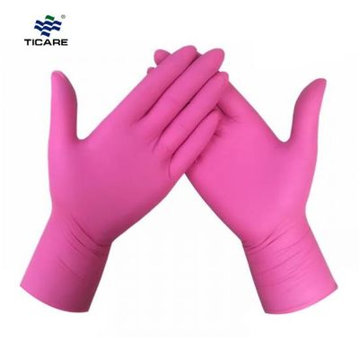 Pink Latex Gloves Disposable Medium