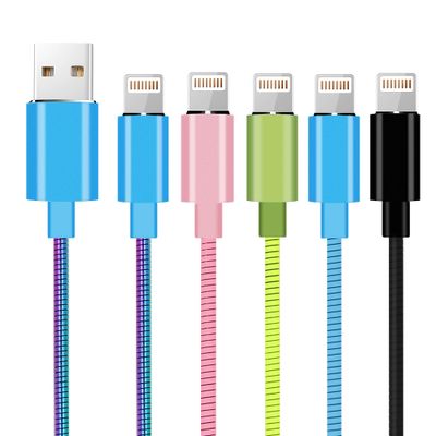 Strong Steel Braided Metal Case Premium MFI USB Cable For iPhone