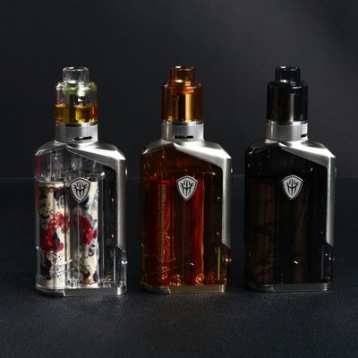 Cool Transparent Rincoe Jellybox 228W Vape Kit Powered by Dual 18650