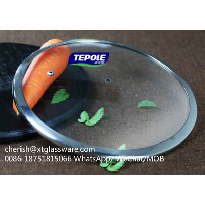 4.0mm Thickness Tempered Glass Lid For Cookware With FDA LFGB ISO9001