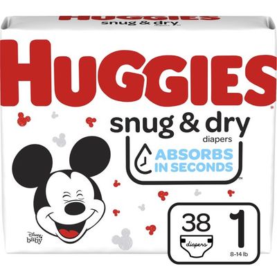 HUGGIES Snug & Dry Diapers - Size 1 - 12 Months