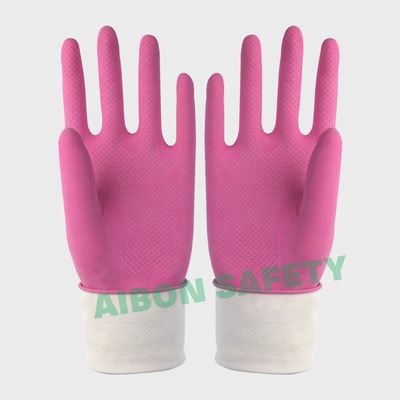 Flocklined household latex glove supplier