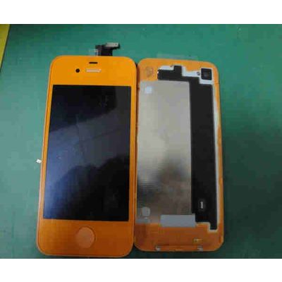for iPhone 4G yellow full set lcd digtiizer+back cover+home button