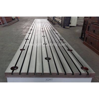 Cast Iron T Slotted floor plate with customization