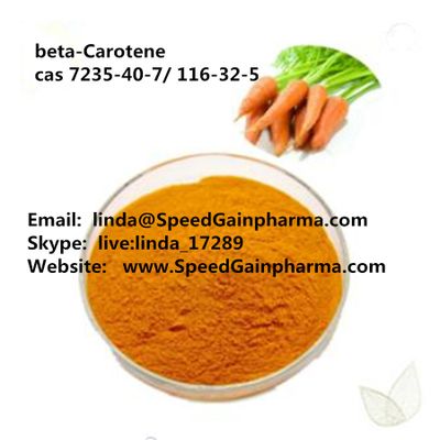 Beta carotene cas7235-40-7;116-32-5 98% crystal/ beta carotene