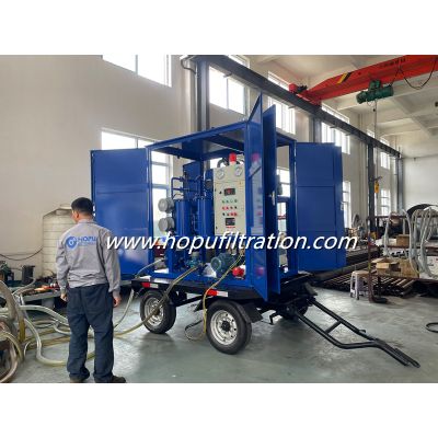 Mobile Trolley Cart Vacuum Transformer Oil Dehydration System,Transformer Oil Purifier Plant