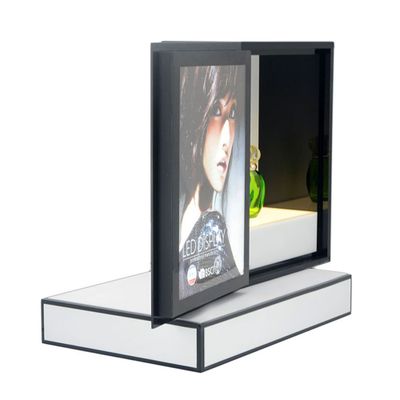 Acrylic Makeup Organizer Perfume Display Rack Cosmetic Advertising LED Display Stand 7454