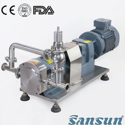Stainless steel 316L food transfer rotary lobe pump high viscosity pump for Chocolate