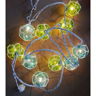 Buoy Float String Lights - Bleached Rope