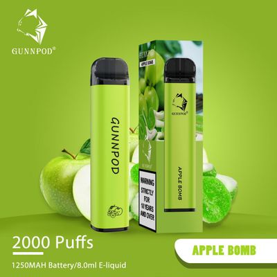 Wholesale 100% Original GunnPod 2000 Puffs Disposables Vape