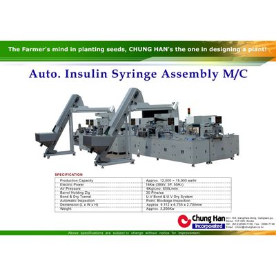 Automatic Insulin Syringe Assembly Machine