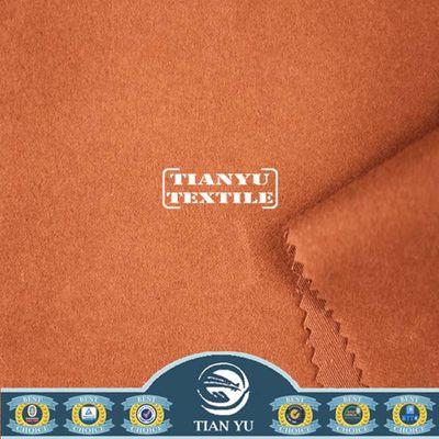 Peach Finished Brushed Cotton Khaki Fabric for Casual Wear / Pants