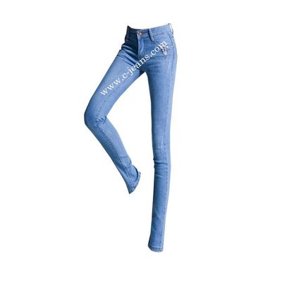 Women Fashion Skinny Denim Jeans Cotton Fabric (14173)