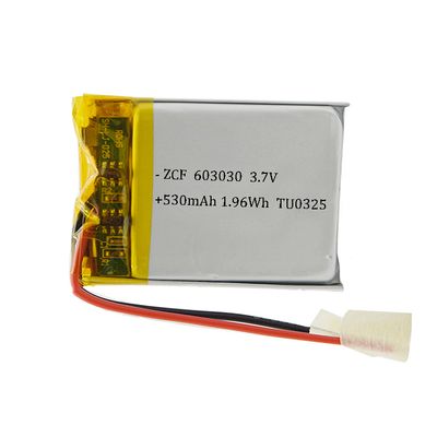KC Certified 603030 3.7V 530mAh Lithium Polymer Cell Rechargeable Lithium ion Battery Pack