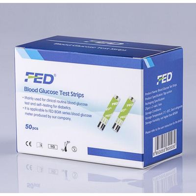 fed blood glucose test strips