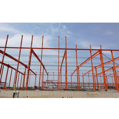 Large Industrial Sheds 3 Bay Steel Structure Building Pre Fab Warehouse Workshop