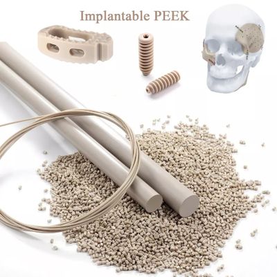 Medical Plastic Implatable PEEK Rod Biodegradable 3D Filament Implanted medical PEEK Parts