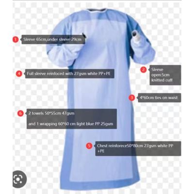 Reinforced Surgical gowns