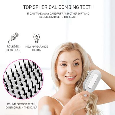 Custom Self Cleaning Hair Brush Detangling Anti Static Hairbrush New 3D Air Cushion Massager Brush W