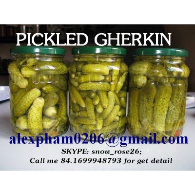 pickled baby cucumber/ pickled gherkin/ mix gherkin and tomato/ salt gherkin/ canned vegetables