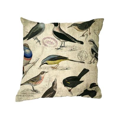 BIRD DESIGN CUSHION(WITH THE FILLING)