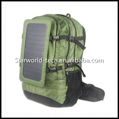 Customized Wholesale Waterproof Solar Panel Battery Charger Backpack