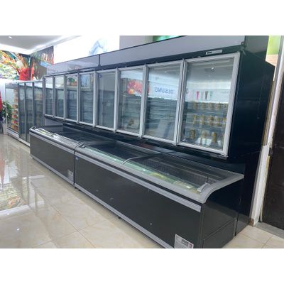 Supermarket Freezer Overhead Combined Island Freezer Plug-In Ice cream display freezer
