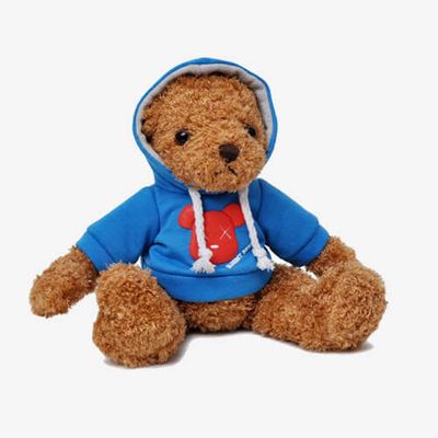 Plush teddy bear toys with clothes custom stuffed toys supplier