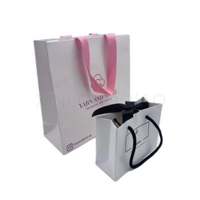 Custom Luxury Gift Shopping Paper Bags With Handle