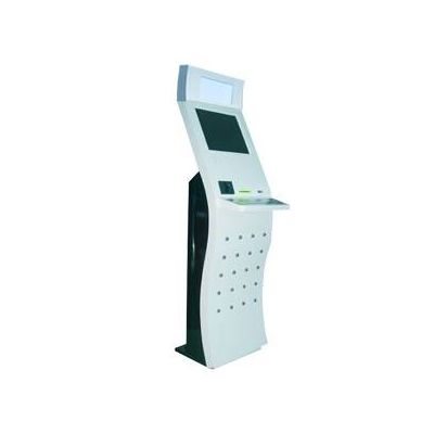 Touchscreen kiosk with lightbox, keyobard, card reader and receipt printer