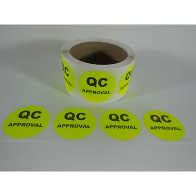 Fluorescent Adhesive Label