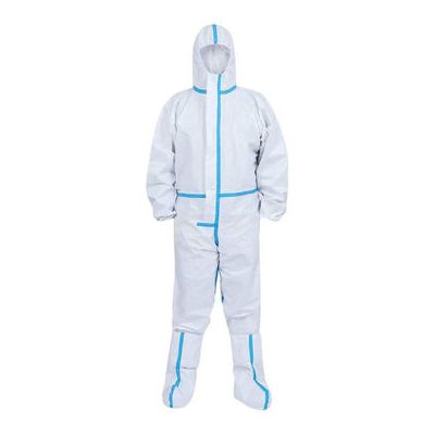 White Protective Medical disposable coverall Suit Type5/6