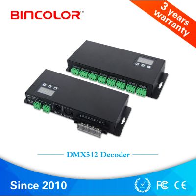 BC-824 DC12V 24V dmx512 led power decoder 1990 24 channel dmx dimmer controller