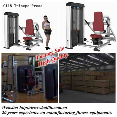 Bailih Strength Equipment C118 Professional Triceps Press Machine with Hot sale