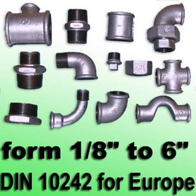 MALLEABLE IRON PIPE FITTING WITH DIN STANDARD