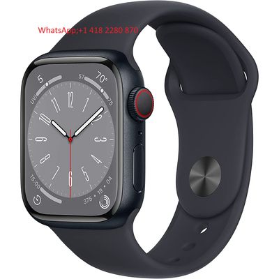 Apple Watch Series 8 [GPS + Cellular 41mm] Smart Watch w/ Midnight Aluminum Case with Midnight Sport